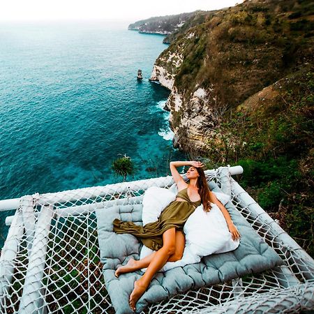 Tropical Glamping Nusa Penida Diamond Beach - Cliff Side Edge Polilit Exteriör bild