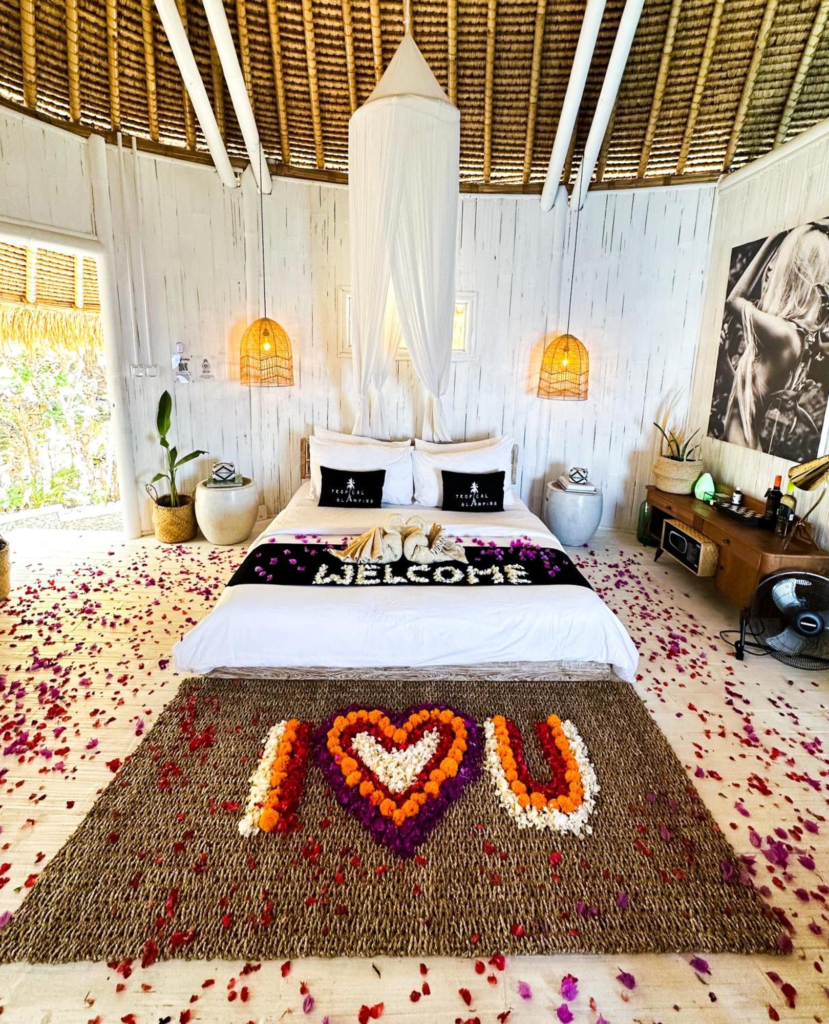 Tropical Glamping Nusa Penida Diamond Beach - Cliff Side Edge Polilit Exteriör bild