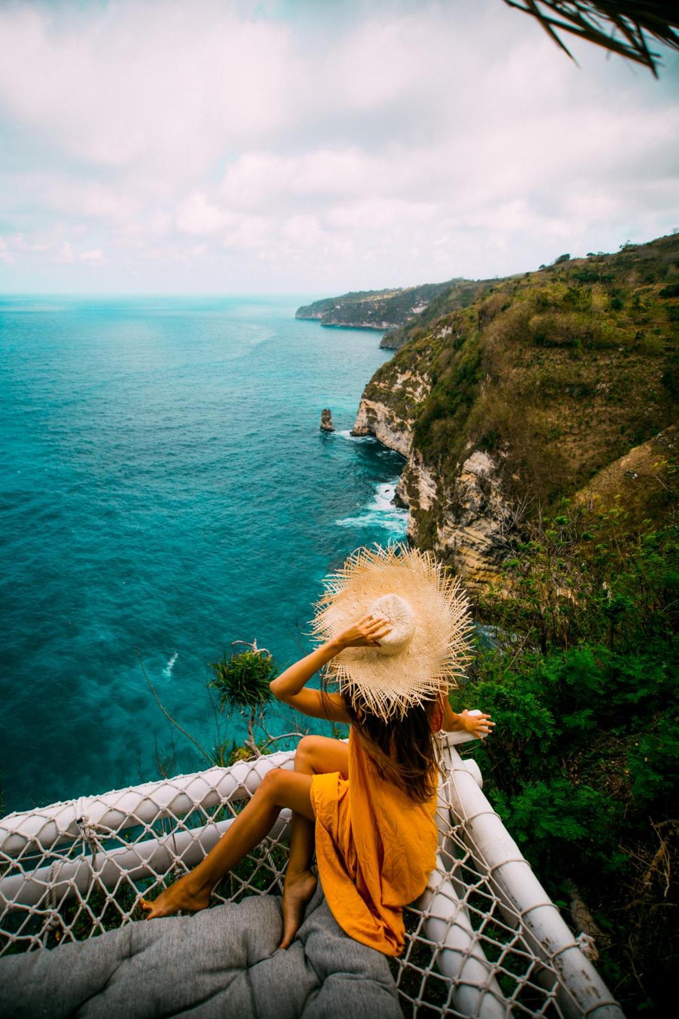 Tropical Glamping Nusa Penida Diamond Beach - Cliff Side Edge Polilit Exteriör bild