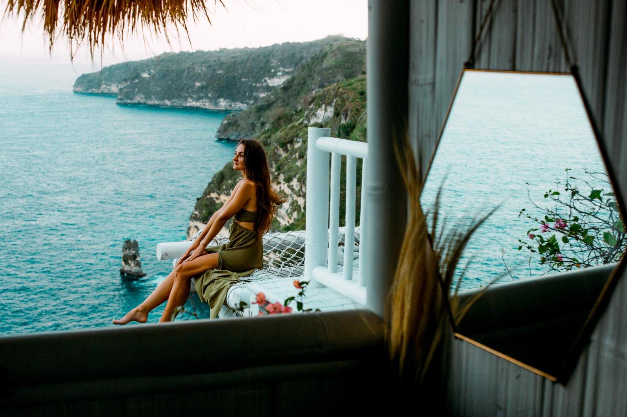 Tropical Glamping Nusa Penida Diamond Beach - Cliff Side Edge Polilit Exteriör bild