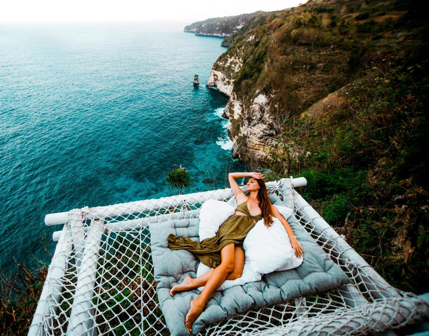 Tropical Glamping Nusa Penida Diamond Beach - Cliff Side Edge Polilit Exteriör bild